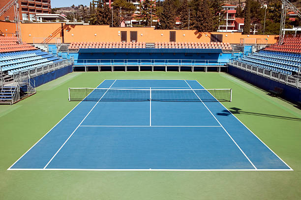 Rénovation d'un court de tennis à Saint-Tropez